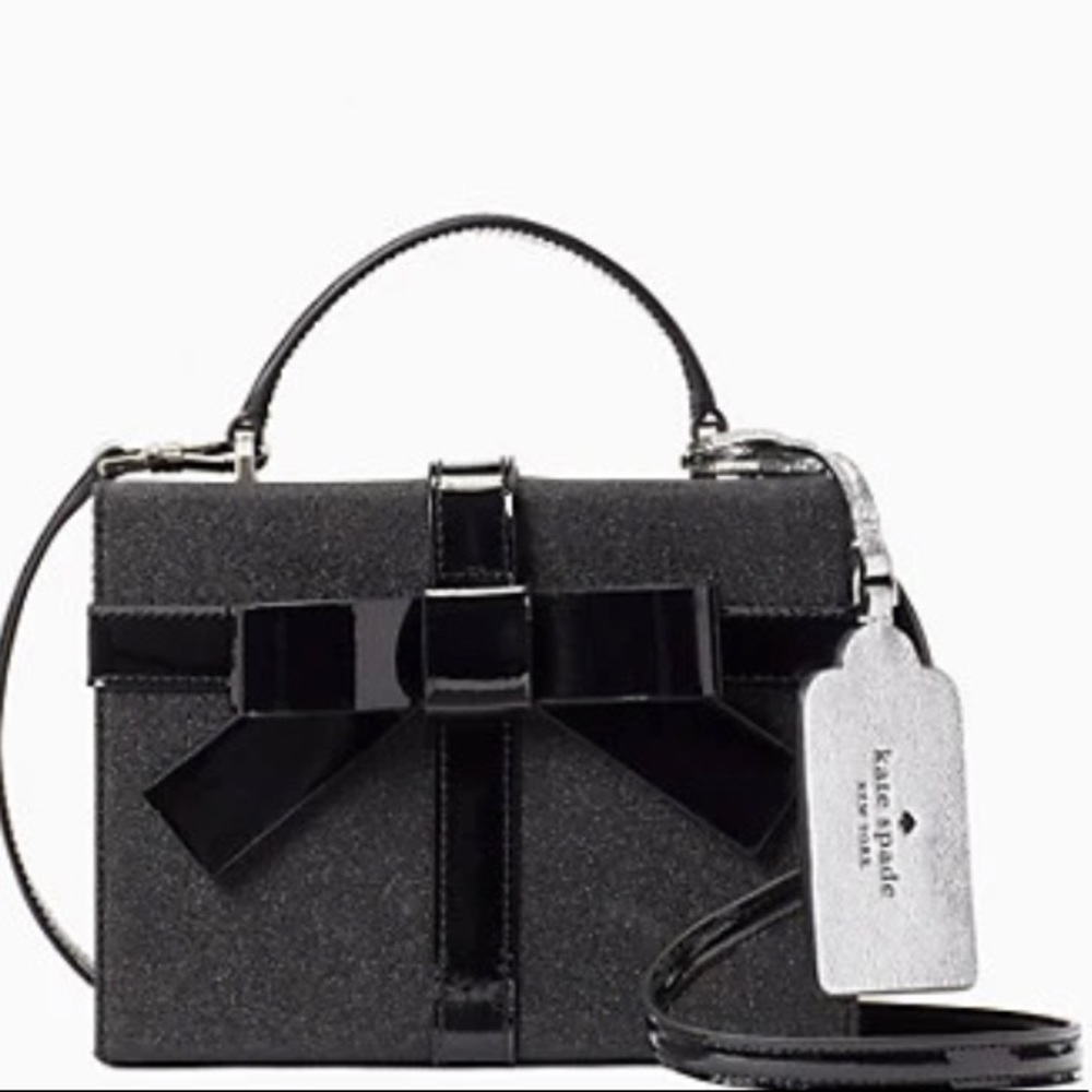 Authentic Kate spade glitter/leather gift box Crossbody/Satchel - Picture 5 of 16
